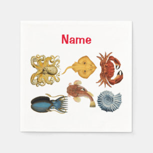 Unique Sea Beings Assortiment Thunder_Cove Serviette