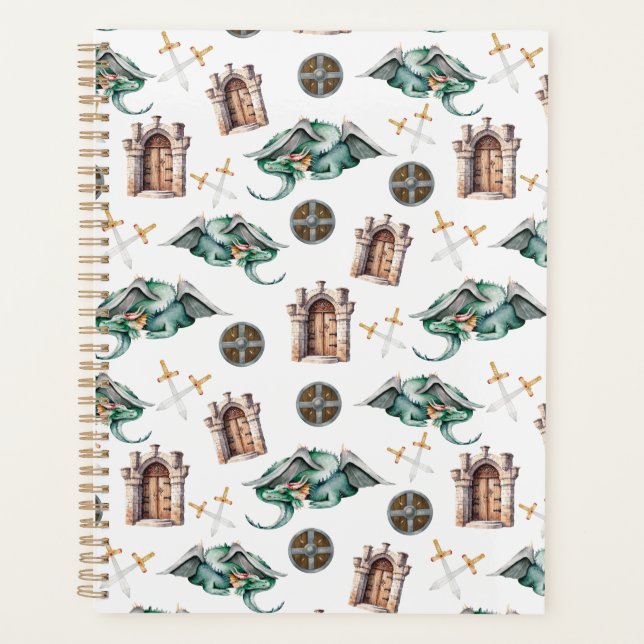 Unique Sleeping Dragons Planner Journal Planer (Vorderseite)