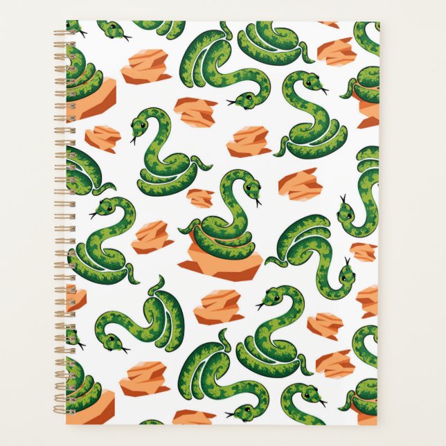 Unique Snake Lover Planner Journal Planer (Vorderseite)