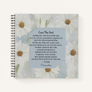 Unique Sokrates Soul Health Quote Daisy Journal Notizbuch