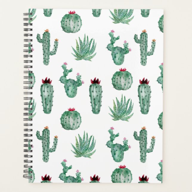 Unique Southwest Cactus Planner Journal Planer (Vorderseite)