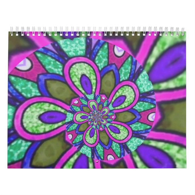Unique Spiral Mandala Kalender (Titelbild)