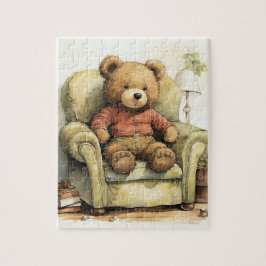 "Unique Teddy Bear Illustration Puzzle" Puzzle