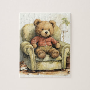 "Unique Teddy Bear Illustration Puzzle" Puzzle