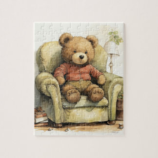 "Unique Teddy Bear Illustration Puzzle" Puzzle