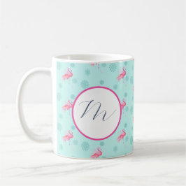 Unique Tropical Christmas Mugs Monogram Kaffeetasse