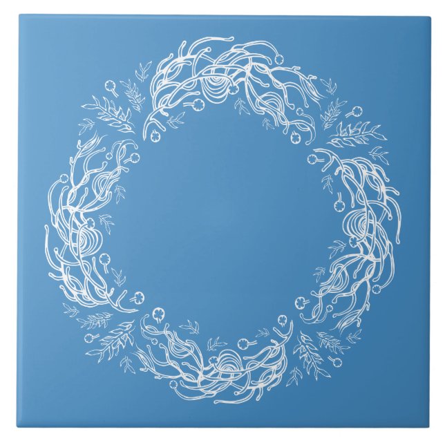 Unique Vintage Botanical. Fliese (Vorderseite)