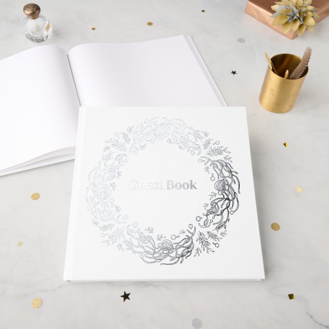 Unique Vintage Botanical. Gästebuch (Vorderseite Offen)