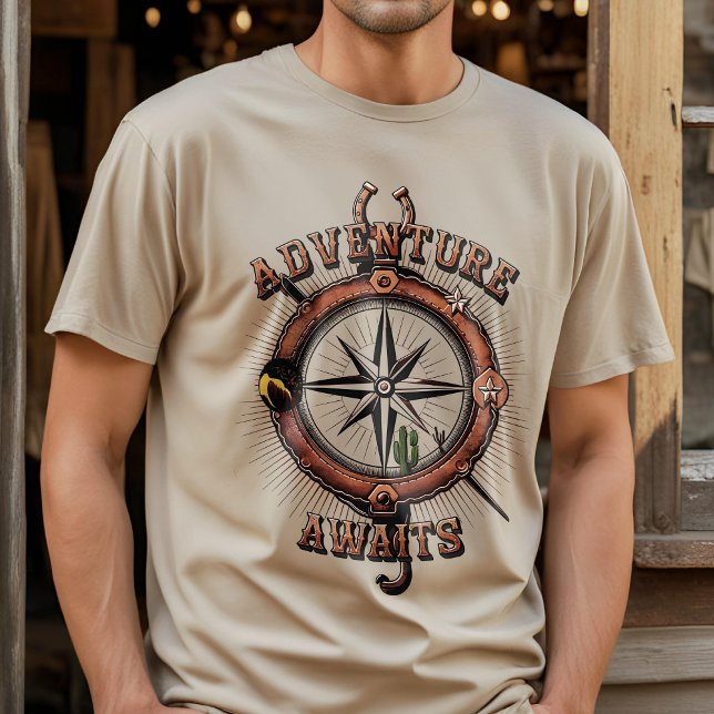 Unique Wild West Compass Adventure T-Shirt (Von Creator hochgeladen)