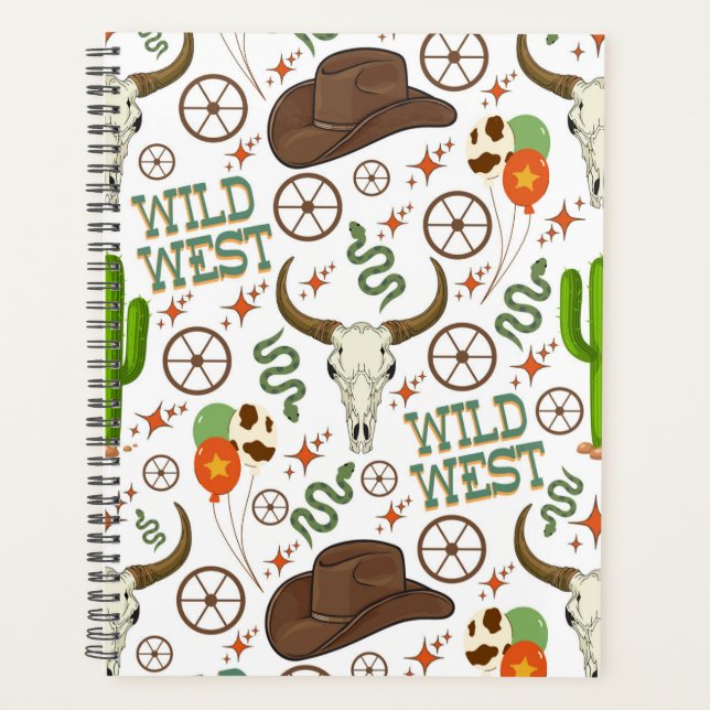 Unique Wild West Planner Journal Planer (Vorderseite)