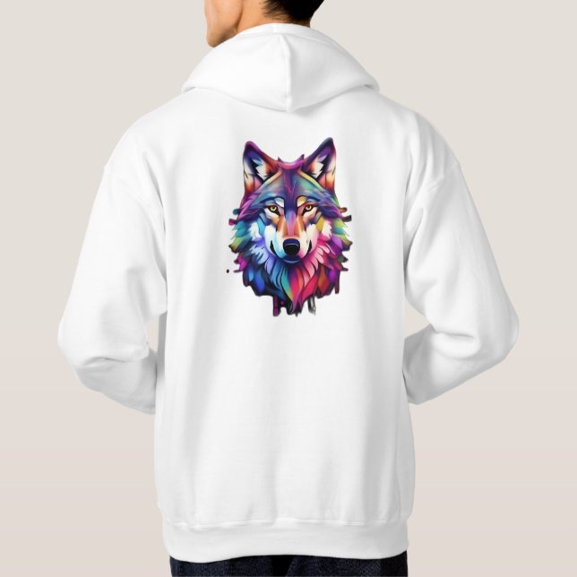 Unique Wolf Hoodie (Rückseite)
