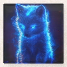 Unique Wolf Pup Untersetzer