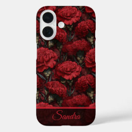 Unique Women Gift Carnation Custom iPhone 16 Hülle