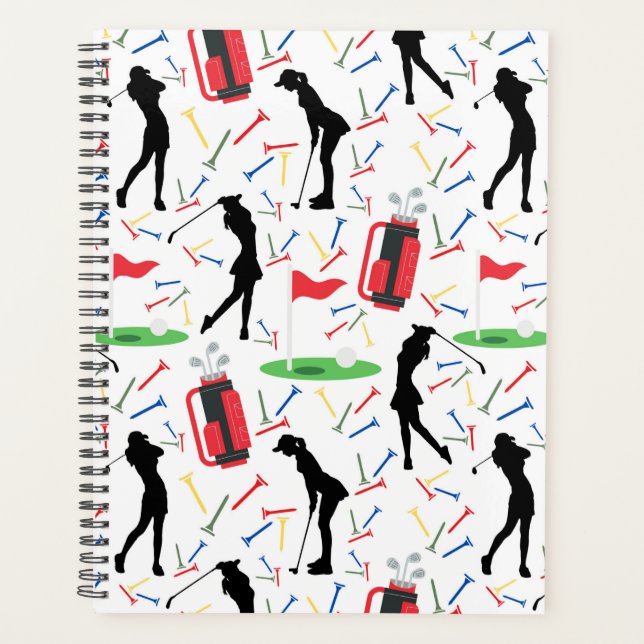 Unique Women’s Golf Planner Journal Planer (Vorderseite)