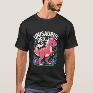 Unisaurus Rex Spaß Pink Dinosaurier Einhorn T-Shirt