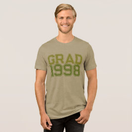 Unisex-Abschluss-T-Shirt editierbar Tri-Blend Shirt