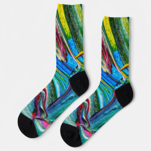 Unisex-Abstrakt-Crew-Socke Socken