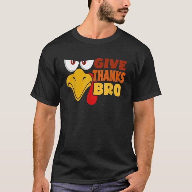 Unisex Adults Black Small Short Sleeve Thanksgivi T-Shirt (Vorderseite)
