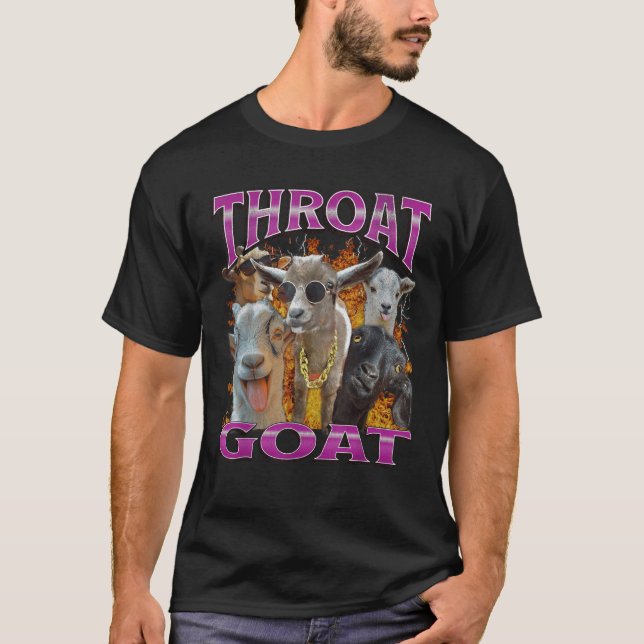Unisex Adults Throat Goat Funny Offensive Adult Hu T-Shirt (Vorderseite)