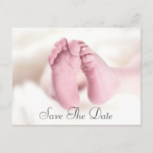 Unisex Baby Feet Ankündigungspostkarte
