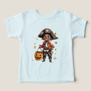 Unisex-Baby Halloween-Shirt, niedliches Piratenfle
