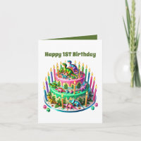 Unisex Baby's first Birthday Dinosaurier Kuchen