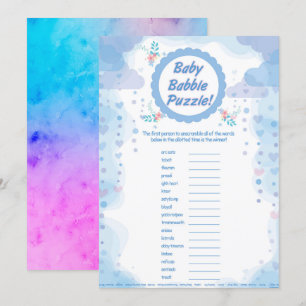 Unisex Babyspiel-Party Einladung