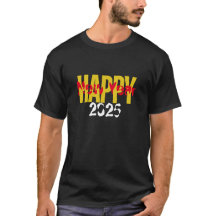 Unisex Basic Dark T - Shirt - Happy New Year 2025