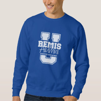 Unisex Blue "Bemis U." Sweatshirt - dunkle Farben