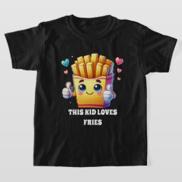 Unisex Children Liebe Pommes Frites fügen Text hin T-Shirt