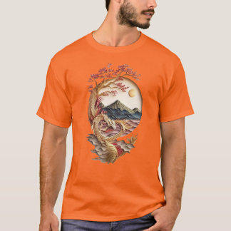 Unisex Dragon Oragami Tshirt
