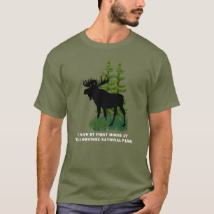 Unisex-Elchliebhaber-Wildlife im Yellowstone-Park  T-Shirt