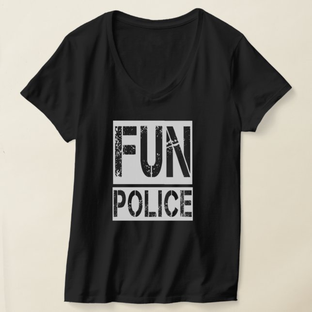 Unisex Fun Police Classic Funny Satire Geschenk T-Shirt (Ablage )