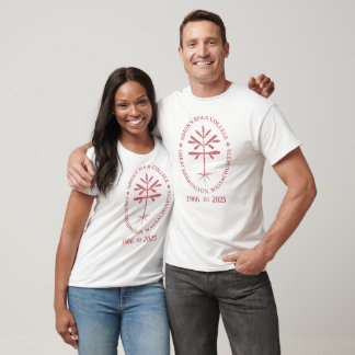 Unisex Gedenkfeier Siegel T-Shirt in Rot
