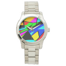 Unisex Geometric Colorful Watch