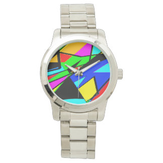Unisex Geometric Colorful Watch Armbanduhr