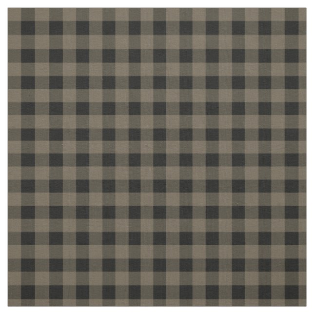 Unisex Grey Black Kariert Checkered Buffalo Muster Stoff (Muster)