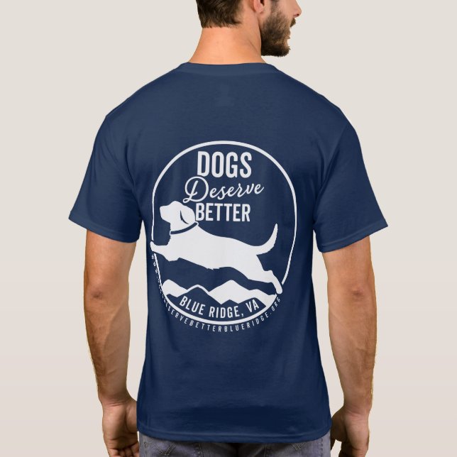 Unisex-Hemd - weiße Logo-Vorderseite/Rückseite T-Shirt (Rückseite)