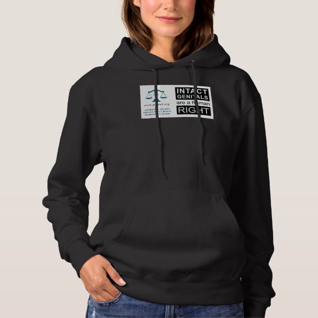 Unisex Hoodie - Intakte Genitalien (Vorderseite)