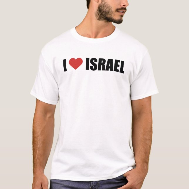 UNISEX, I Liebe Israel, I Herz Israel T-Shirt (Vorderseite)