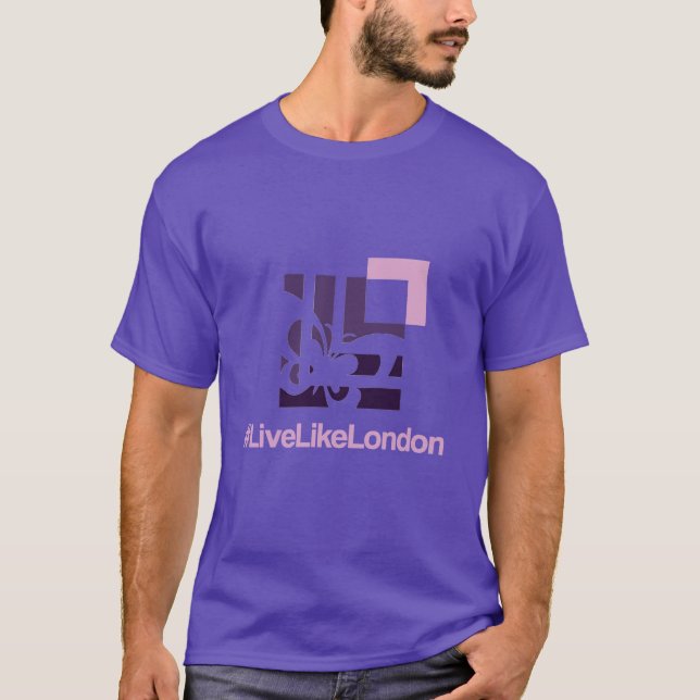 Unisex LLL Dark Lila T-Shirt (Vorderseite)
