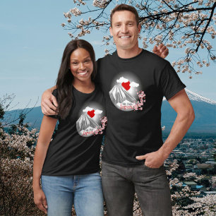 Unisex M. Fuji Japan Abstract Design T-Shirt