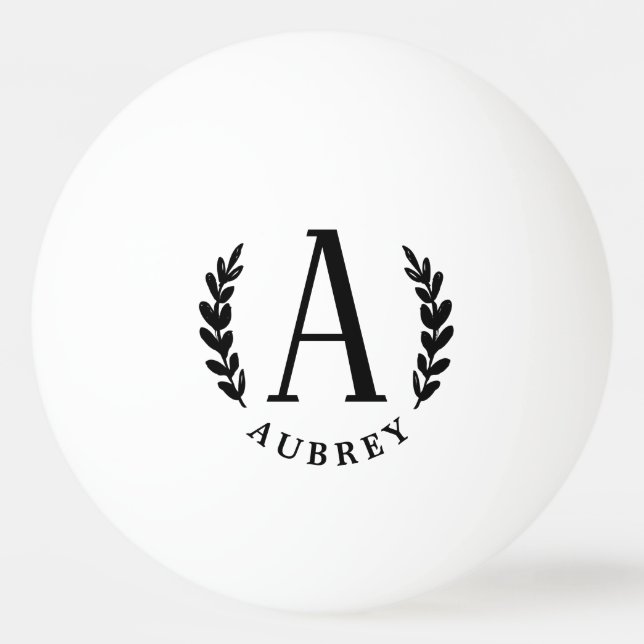 Unisex Monogram Custom | Tennisball Tischtennisball (Vorderseite)