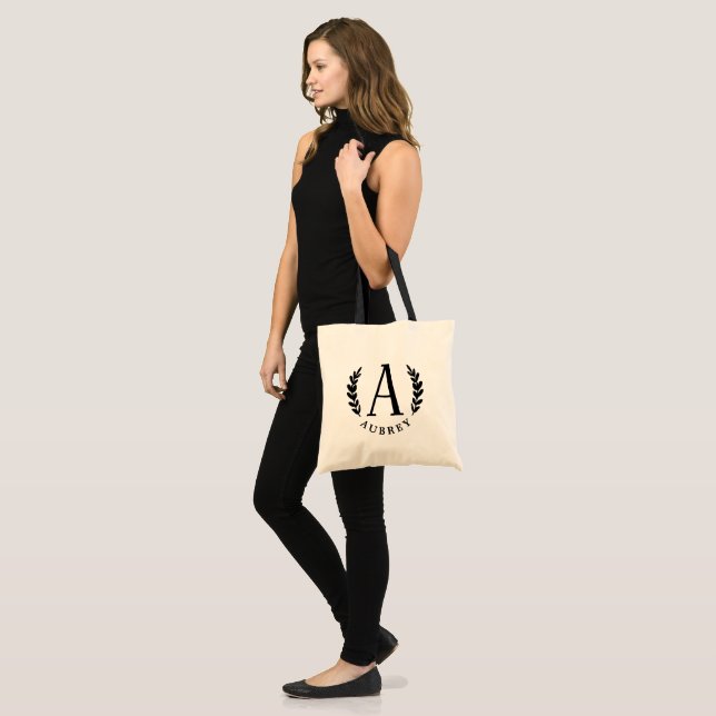 Unisex Monogram | Tragetasche (Vorderseite (Model))