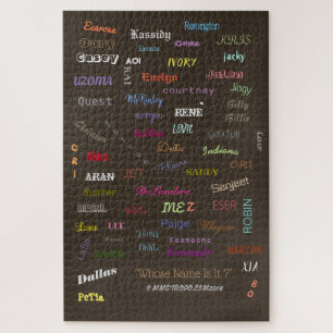 Unisex NAMES ON TSHIRTS/artPrints/PUZZLESalle Größ Puzzle