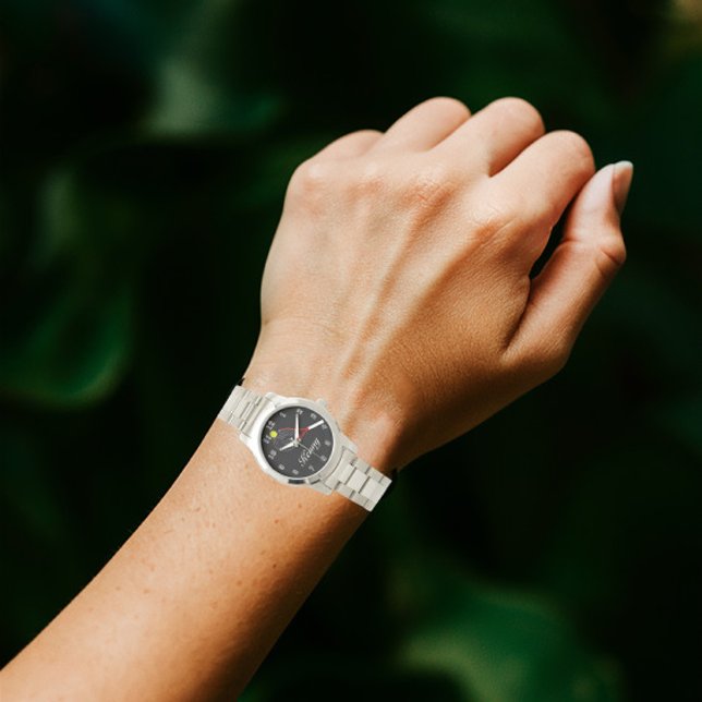 Unisex Oversified Silver Bracelet Tennis Armbanduhr (Von Creator hochgeladen)