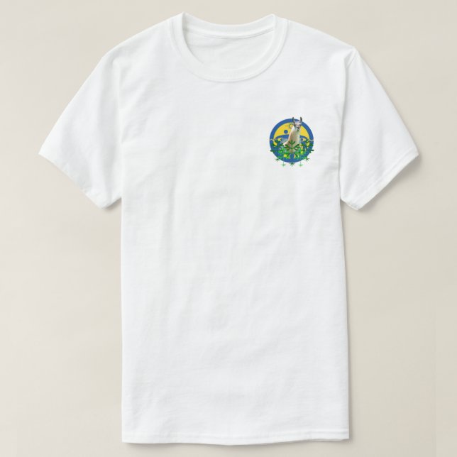 Unisex Pocket Emblem 'Llamas Take Massena' T-Shirt (Design vorne)