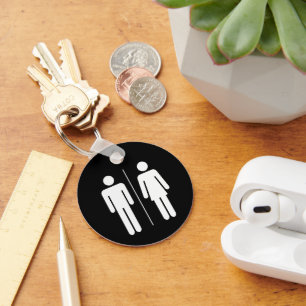 Unisex Restroom Schlüsselanhänger