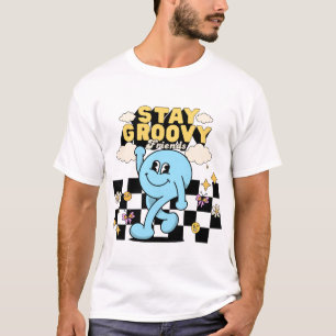 Unisex Retro Shirt Bleibe Groovy T - Shirt