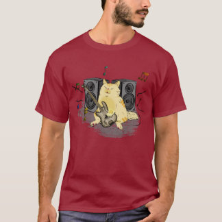 Unisex Rock n Roll Kitty T-Shirt auf Deutsch
